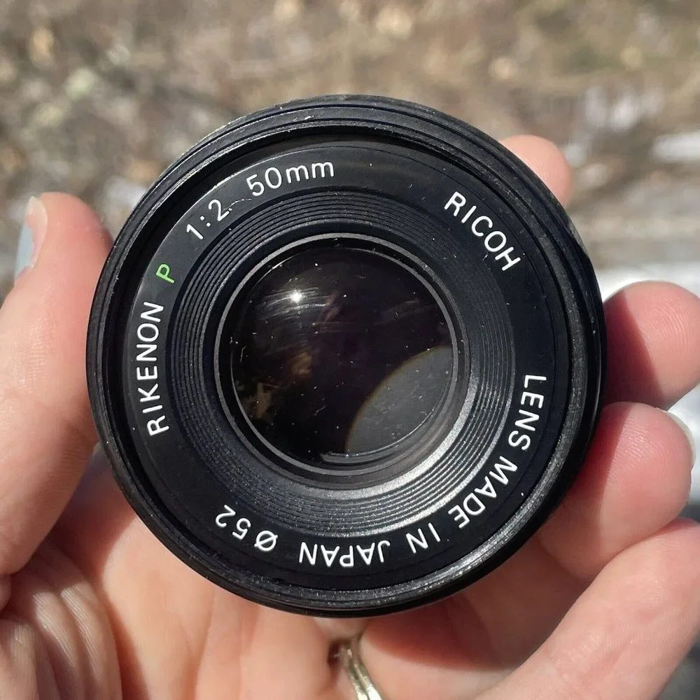 Vintage Camera Lens Rikenon 52 Zoom 1:2 50mm RKN 35-70 F3.5-4.5 w/ Box RICOH